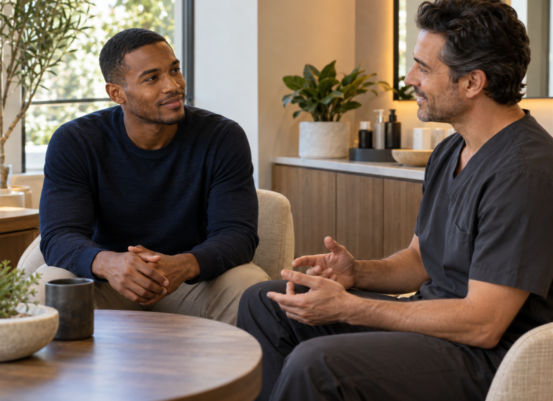 mens medspa consultation young 22
